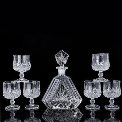 China Wholesale Bulk Single Glass Decanter Crystal Whiskey Decanter Glass Bottle Viable Hot Sale From Amazon for sale