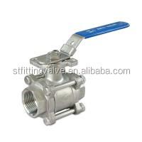 China Stainless steel 3pc cf8/cf8m screwed down ball valve mounting bracket for sale