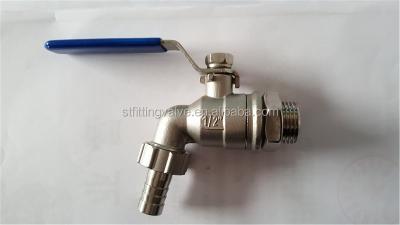 China washing machine STAINLESS STEEL BIB TAP WITH HOSE END for sale