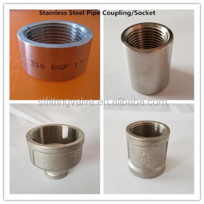 China Stainless Steel Stainless Steel Pipe Fittings Threaded Socket for sale