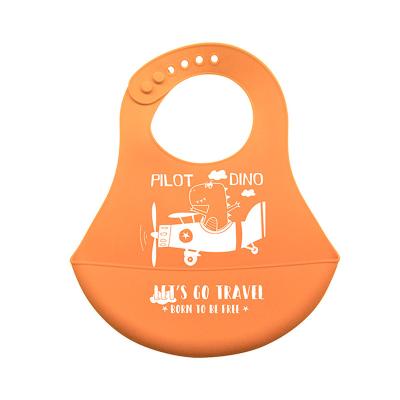 China Customized BPA Free BPA Free Silicone Baby Bib Bandana Drool Bib Clean Waterproof Baby Bib Easily for sale