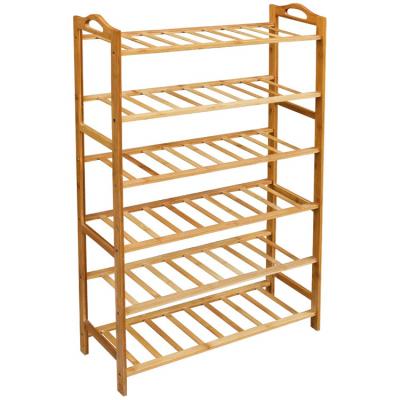 China Modern Wood Book Shelf Storage Organizer 6-Tier, Home Shelf Storage Cabinet for Shoes, Books for sale