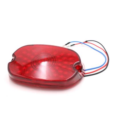 China Red ABS Plastic Motorcycle Lens Brake Tail Light Plates Light Rear Lamp For Harley Dyna Touring Sportster Wide Glide for sale