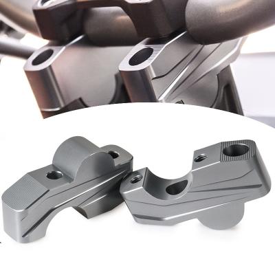 China Aluminum Alloy Motorbike Handlebar Mount Clamp Adapter CNC Motorcycle Handlebar Riser Clamp For HONDA CB650R for sale