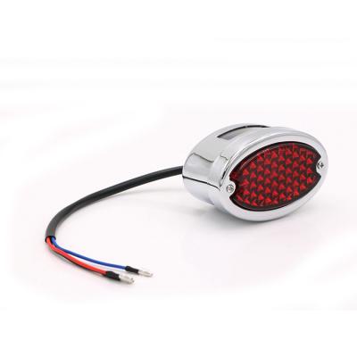 China Factory direct hot sale metal iron tail warning light red LED bulb motorcycle tail light with price for sale