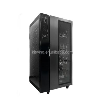 China Hotel Newly Design Vertical Side Computer Single Glass Door High Temperature Disinfection Cabinet for sale