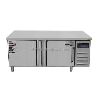 China Commercial Stainless Steel Under Counter Freezer Cabinet Restaurant Kitchen Refrigeration Worktable 660*600*20mm for sale