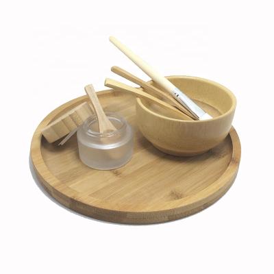 China Europe trending products 2021 new arrivals beauty skin care bamboo / wood products face mud makeup tools bamboo bowl for sale