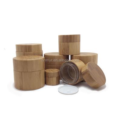 China High quality personal care china factory professional bamboo cosmetic packaging set bamboo jar bamboo bottle for sale