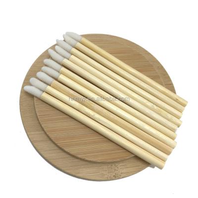 China Angular Blush Biodegradable Bamboo Skin Face Care Makeup Tool Brush To Applie Honey Lip Mask Tool Kit for sale