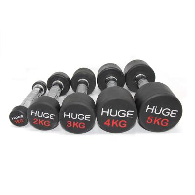 China Durable Safe Custom Weight Rubber Coated Dumbbell Set Dumbbell 10kg for sale