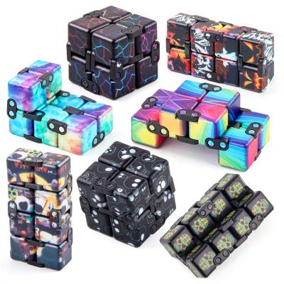 China Graffiti Halloween Infinity Cube Finger Restless Toys, Children's Magic Puzzle Cube Gifts, Stress and Anxiety Relief Tools for sale