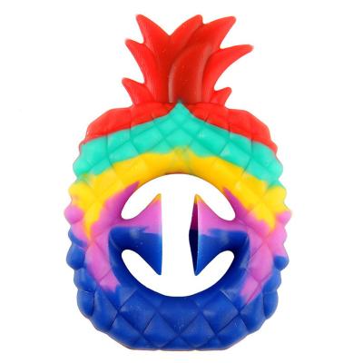 China Instant Rainbow Silicone Gripper Drawstring Grip Squeeze Squeeze Toy, Relieve Stress and Worry, Novelty Party Popper Noise Making Tool for sale