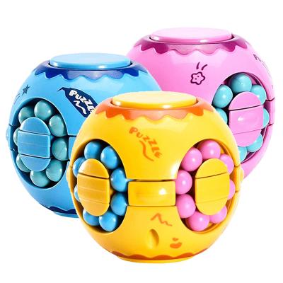 China Plastic Magic Rotating Bean Fidget Toy, Relaxation Colorful Anti-Anxiety Magic Beads, Magic Cube Bean Novelty Fingertip Toys for sale