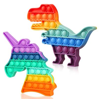 China 21 cute shapes push the bubble stir sensory toys, squeeze silicone sensory toys, ease the emotional pressure of children and adults for sale