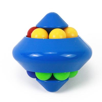 China Plastic Decompression Toy Novelty Small Color Beads Spinning Cube Relieve Stress Spinning Bean Toy Jigsaw Game Spinning Magic Top for sale