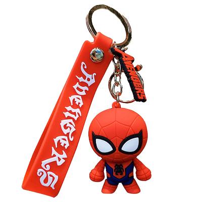 China Car Key Jewelry Superhero Shape Key Chain, Cute 3D PVC Cartoon Model Toy, Backpack Wallet Dangle Jewelry, Couples Keyring Gift for sale