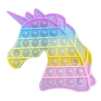 China 21 cute shapes promote POP fidgety person llama toys, special sensory needs relieve stress and anti-anxiety, silicone squeeze bubble toys for sale