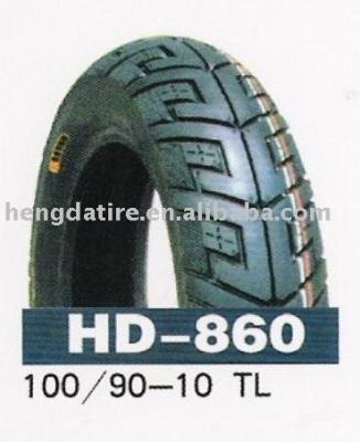 China Natural Rubber Scooter Tire 100/90-10 for sale