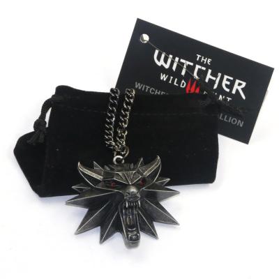 China Wholesale CLASSIC factory game designer necklace jewelry for men Witcher 3 Hunt Wolf Necklace savage for sale