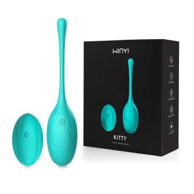 China Real Touch Feeling WINYI Adult Silicone Love Egg Toy Vibrator Wireless Remote Vibrator Sex Toys For Female Cat for sale