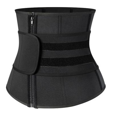 China Custom Logo Waist Trainer Slimming Belt Waist Trainer Back Support Body Best Double Slim Belts Wholesale Private Label for sale