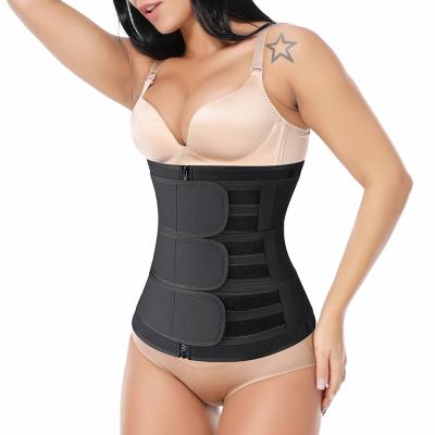 China Custom Logo Neoprene Waist Trainer Belt Women Waist Trainer Back Body Support Slim High Quality Waist Trainer for sale