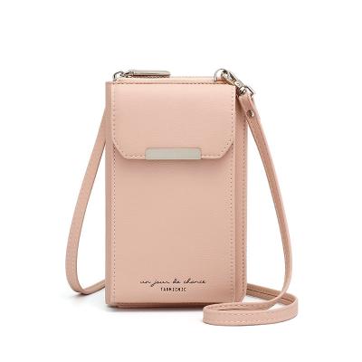 China 2022 Fashion Cell Phone Bags Females Designer Purse Vertical Zipper Square Bag Fashion Lady Single Shoulder Messenger Small Bag for sale