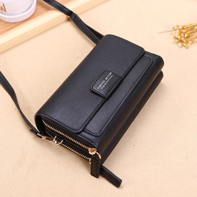 China 2022 New Design Waterproof Wallet Women's Card Stake Large Capacity Shoulder Bag Multi Single Cell Phone Bag for sale