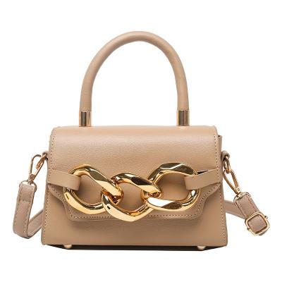 China 2022 New Fashion Fashion Long Flap Ladies PU Ladies Large Chain Fashion High Quality Leather Handbag Cross - Body Shoulder Messenger Bag for sale