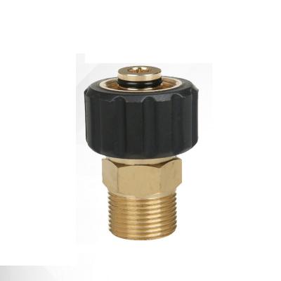 China China-chic new copper M22 convert adapter for high pressure gun accessories/wash water seal 360 degree rotary connector for sale