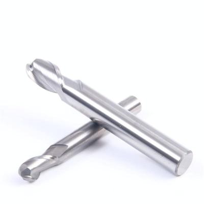 China CNC Process Carbide Endmill CNC Machine Cutter Hand Tools 2 flute 4 flute square ball nose End Mill Cutting Tools for aluminum wood for sale