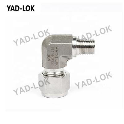 China Water YAD-LOK Iso9001 Certificate 304 Standard Union Elbow Steel Tube Fitting for sale