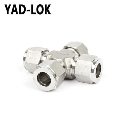 China YAD-LOK 10000PSI Water Casting Union Type 4 Way Stainless Steel Fitting Fitting for sale