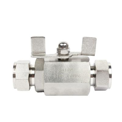 China General Yad-Lok Normal Temperature Thread Stainless Steel Pneumatic Water Ball Valve for sale