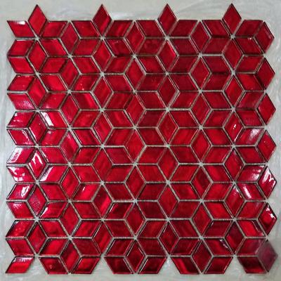 China Glass Diamond Mosaic Porcelain Factory Italy Style Traditional for sale