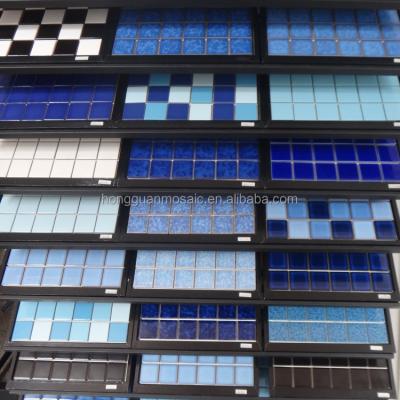 China Blue ceramic parquet mosaic for sale