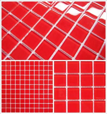 China Mid Century Red Mosaico Veneciano For Swimming Pool Mosaic for sale