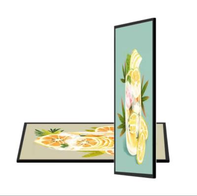 China Customized 28 inch indoor ultra wide lcd display shelf stretched commercial bar lcd screen for supermarket/underground/taxi for sale