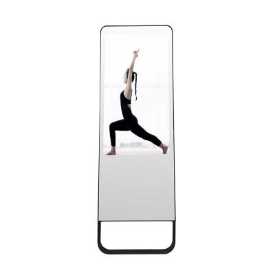 China Custom Smart Digital Touch LCD Advertising Signage Gym Home Smart Senor Magic Fitness Mirror 803.5x1428.5mm (W*H) for sale