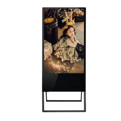 China Indoor Custom 43 Inch Portable Interactive Video Display Kiosk Loop Free Standing LCD Digital Signage for sale