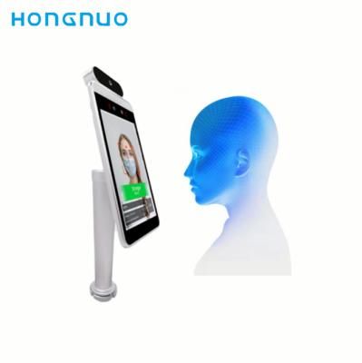 China Hd Thermal Image 8 Inch Body Scanner Detector Access Control System Automatic Face Recognition Checking Kiosk for sale