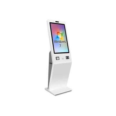 China 32 Inch Self Service Indoor Smart Touch Screen Wall Mounted Information Kiosk Terminal With Ticket Printer for sale