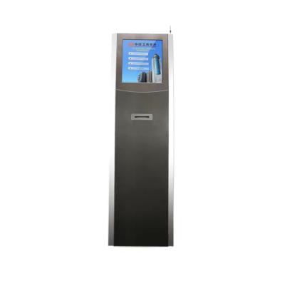 China Custom SDK Stand Alone 21.5 Inch Self Service 10 Point Touch Screen Queue Kiosk For Bank Payment Queue System for sale