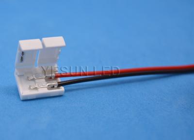 China 2 Pin / 4 Pin RGB 5050 Led Strip Light Connectors For Single Color Led Strips 8mm With for sale