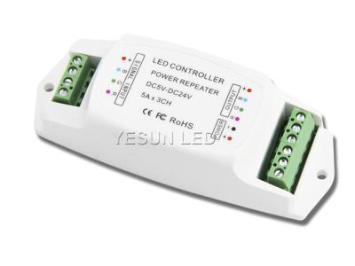 China 3 x 5A LED Amplifier RGB Led Light Strip Controller For Led Lights RGB Color Changing for sale