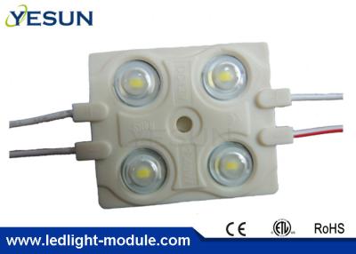 China Acrylic Letters SMD 5730 Injection 4 Led Module , Square Led Module IP65 2.4w DC12v for sale