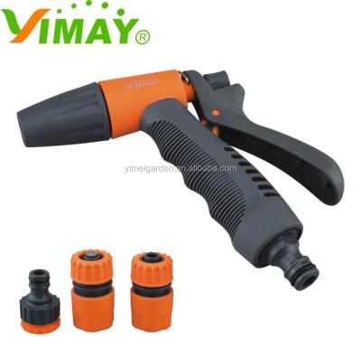 China Adjustable Plastic Handle Soft Garden Spray Gun Set for sale