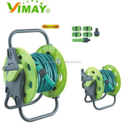 China Adjustable garden hose reel with 15m hose set for sale