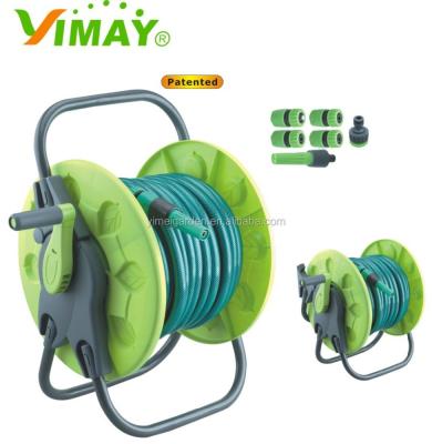 China Adjustable garden hose reel with 15m hose set for sale